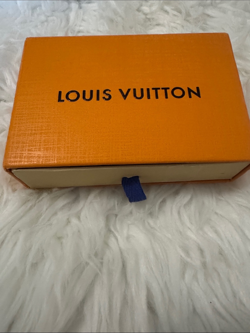 Louis Vuitton Orange Box with Blue Pull Tab